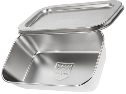 Toyvian Mantequera de Acero Inoxidable 304 con Tapa Hogar, Diseño Fino y Delicado Que Mantiene el Sabor y Frescura, Recipiente Práctico y Sellado Color Plata