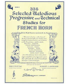 335 Selected Melodious Progressive & Technical Studies: Horn
