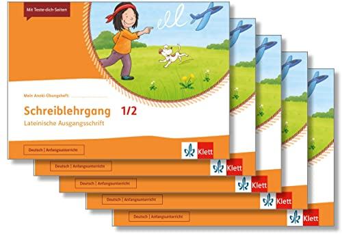 Schreiblehrgang Lateinische Ausgangsschrift 1/2: Übungsheft im 5er-Paket Klasse 1/2 (Mein Anoki-Übungsheft)