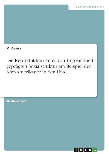 Die Reproduktion einer von Ungleichheit geprägten Sozialstruktur am Beispiel der Afro-Amerikaner in den USA