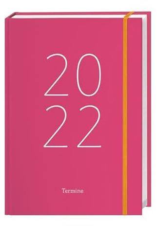 Tages-Kalenderbuch A6, pink Kalender 2022