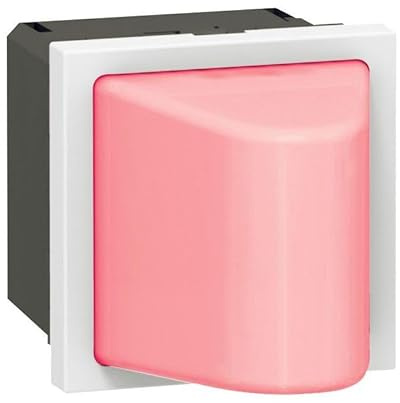 Legrand 078570 Mosaic Hublot, 2 Modules, 230V, 0.2W ou 1W, Rouge