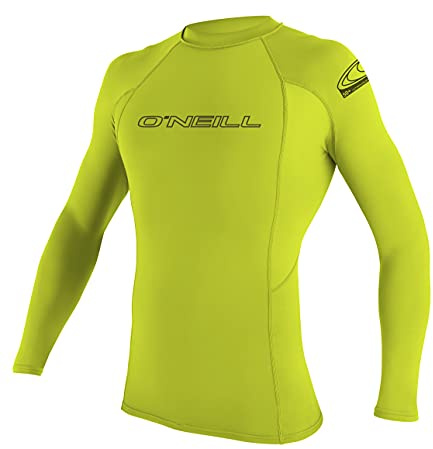 O'Neill våtdräkter herr basic skins långärmad rash guard – lime, M