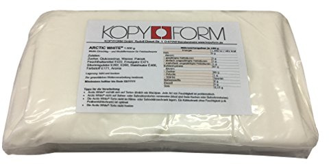 KOPYFORM Rollfondant Arctic White® 1kg, weiß