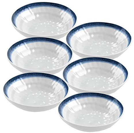 Coastal/Seaside - Outdoor/Camping/BBQ - Plastic/Melamine - Snack/Pasta/Cereal Bowl Sets (6)