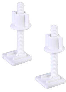 Cabilock 2pezzi Viti e Dadi Plastica Per Sedile Wc Di Viti Quadrate Accessori Resilienti Per Fissaggio Copriwater Installazione Facile e Veloce