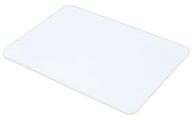 aro Tagliere, Polietilene, 28 x 20 cm, Ideale per Tutti gli Alimenti, Bianco