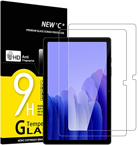 NEW'C 2 Stück, Schutzfolie für Panzerglas für Samsung Galaxy Tab A7 2020 (10,4 Pouces, SM-T500 / T505 / T507), Frei von Kratzern, 9H Härte, HD Displayschutzfolie, 0.33mm Ultra-klar, Ultrabeständig