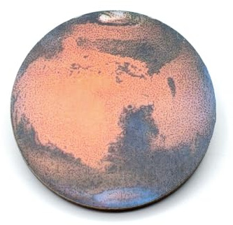 Broche Planète Mars Miniblings Pin Univers Astronaute Spatial