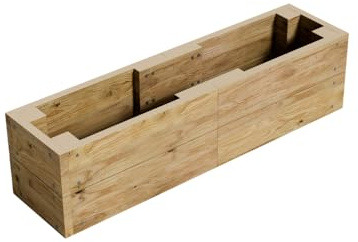 Conka Garden - Wooden Raised Bed Kit - Large Garden Planters for Vegetables, Herbs, Flowers – Start Growing Plants Earlier & Better - Durable & Resistant FSC Treated Timber 30cm L x 120cm W x 30cm H