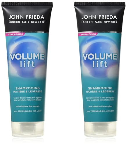 JOHN FRIEDA Volume Lift Shampooing Matière & Légèreté 250 ml (Lot de 2)
