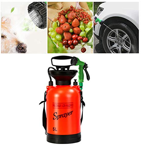 Tbest Garden Sper Multifonctionnel Pelouse Jardin Irrigation Manuel Pneumatique Sper Arroseur équipement Agricole 8L Jardinage à Domicile (5L)