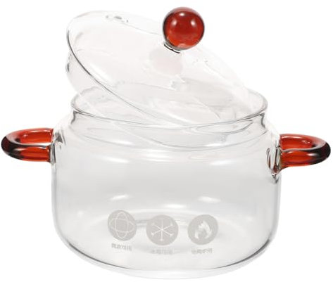 Ciieeo stove Kitchen Glass Cookware Multifunction induction cooker milk Kitchenware large cooking pot saucepan with lid spaghetti binaural