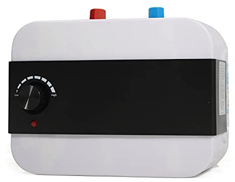 JDBDU Scaldabagno elettronico istantaneo, 6 litri, 1500 W, da cucina, 65 °C, mini scaldabagno elettrico, in acciaio inox, per cucina, bagno, lavandino