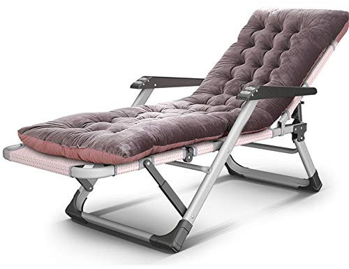 Liegestuhl Klappbar,Sessel Matratze für Sonnenliegen Hoch Senior mit Kissen Saunaliege Extra Groß Deckairliege Garten Liege Liegeliege Relaxliege für Balkon Wohnen