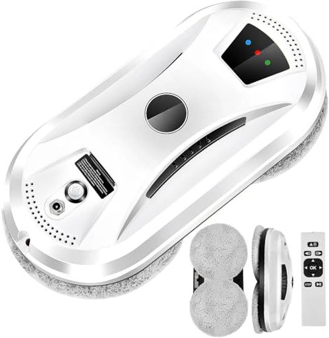 HMRMZBD Robot Lavavetri Ultrasottile Lavavetri Elettrico Automatico Robot Lavavetri Telecomando Domestico Programmazione della Pulizia delle Finestre