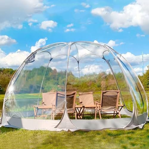 Tenda gonfiabile a forma di igloo per 5 7 persone, con tettuccio parasole resistente ai raggi UV, ideale per campeggio, feste in giardino ed eventi di osservazione delle stelle