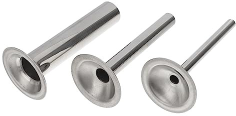 SOIMISS 3pcs Stainless Steel Sausage Stuffer Machine Filler Tube Kit for Sausage Making at Home for Meat Processing