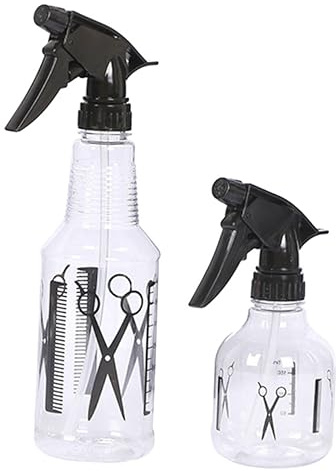 NIYANGLE 2pièces Pulvérisateur De Cheveux Plastique Bouteille Vaporisateur Ajustable Arrosoir Intérieur Transparent Avec Buse Pressurisée Antifuite Vaporisateur Précis Pour Plantes Et Coiff