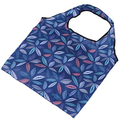 HOMOBABE Paquet à Provisions Pliable Réutilisable Motifs Feuilles Polyester Grand Format Écologique Lavable pour Courses et Marché Urbain Léger Portable