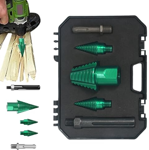 Broca para cortar madera, herramienta de perforación para leña, cono desmontable para cortar tornillos, accesorio para separación de troncos de árbol, operación forestal, camping, granja y jardín