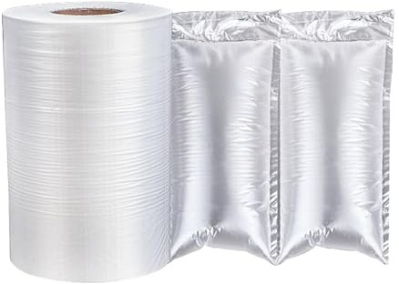 Rotolo di pellicola a bolle d'aria per macchina di gonfiaggio, diverse dimensioni, cuscino protettivo per la spedizione, compatibile con la macchina per gonfiare imballaggi a bolle (20 x 20 cm)
