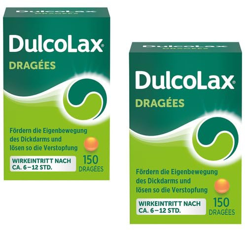 Doppelpack Set mit DULCOLAX Dragees 5 mg magensaftresistente Tabletten Dose (2x150St)
