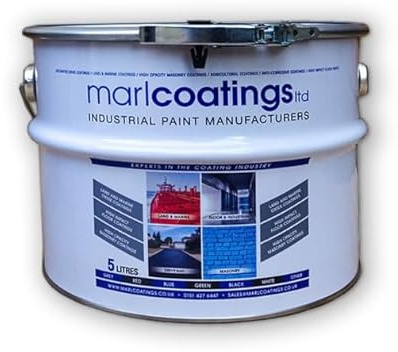 marlcoatings 5L Polyurethane Floor Paint Heavy Duty, Durable, Weather-Resistant for Concrete, Garage & Industrial Floors, Semi Gloss, Easy Application, Long Lasting (Mid Green)
