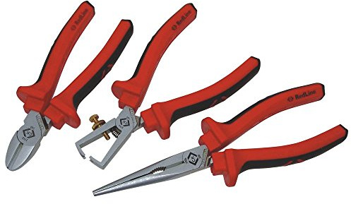C.K T3804 Pliers Set - Red/Silver (3-Piece)