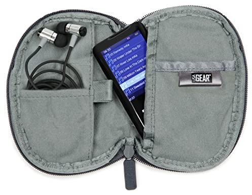 USA Gear MP3 Player Hülle mit Gürtelschlaufe – Schutzhülle & Transporttasche mit Reißverschluss und Zubehörfach für MP3/MP4 Player, Kompatibel mit AGPTEK, ZAQE, ZOOAOXO, iPod, Innioasis und PECSU