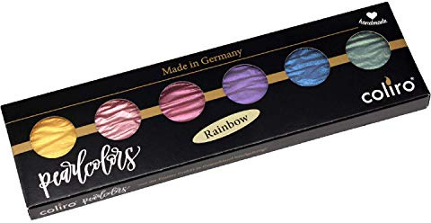 Coliro Artist Mica Watercolour M710 Set Rainbow by Finetec