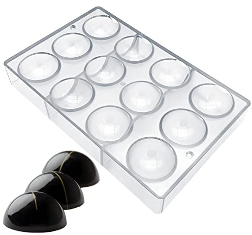 Goldbaking Ball Chocolate Mold Ball Polycarbonate Mould Chocolate Mold Hot Chocolate Bomb (Middle 2inch)