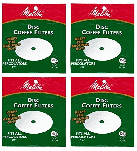 Melitta 8,9 cm Blanc 10 filtres à café 100 Count (Pack of 4) blanc