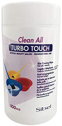 Sibel Clean All Turbo Touch Salviette Rimozione Tintura Per Capelli 100 Pezzi