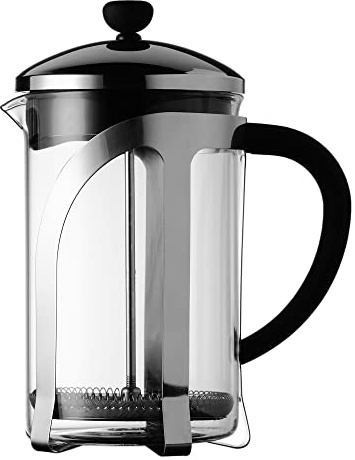 Safdie & Co. AM01058 Barista Plus Pot, Percolator, Glass,Tea, Travel French Press,Filter Coffee Maker, 850ml, Transparent