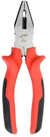 Jetech 6.5 Inch High Leverage Combination Pliers Heavy Duty Side Cutting High-Leverage Plier with Hard Cutting Edge and Ergonomic Handle