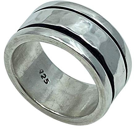 Oxidierter Drehring 925er Silber Größen 55 (17.5)