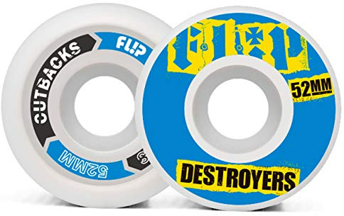 Flip Cutback 52mm 99a Wheels Pack Rollen Skateboard Erwachsene Unisex Blau (blau)