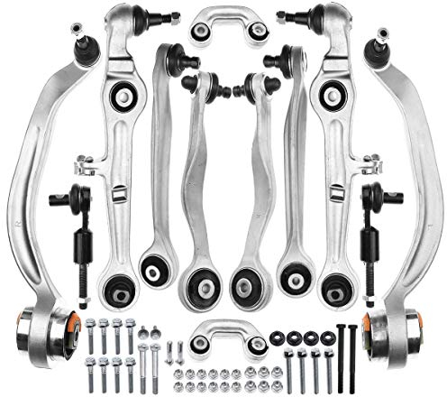 Frankberg Bras de suspension Kit Avant Compatible avec A4 8E2 8EC B6 B7 2000-2008 A4 Avant 8ED 8E5 B6 B7 2001-2008 A4 Cabriolet 8H7 B6 8HE B7 2002-2009 Remplacer# 8E0498998