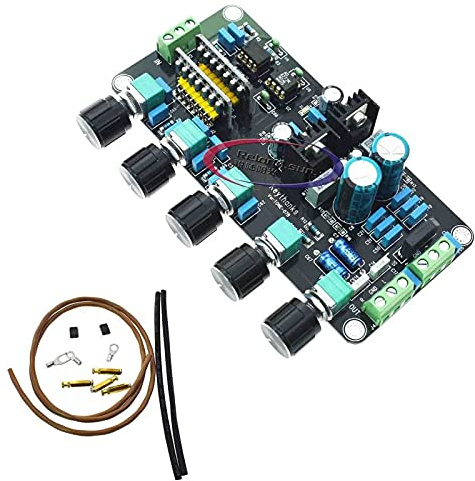 Reland Sun Preamp Tone Board UPC4570C OP AMP Stereo Preamplifier Volume Tone Control Super OPA2604 AD827JN With LM317 LM337 Circuit