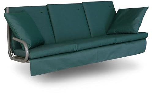 ANGERER Freizeitmöbel GmbH Hollywoodschaukel Auflage Sun - passend für viele 3-Sitzer Hollywoodschaukeln - Schaukelauflage Made in Germany (Grün)