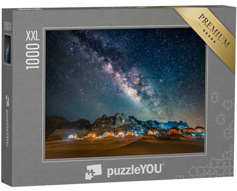Puzzle 1000 Teile XXL „Milchstraße über der roten Wüste in Jordanien“ – aus der Puzzle-Kollektion Naher Osten