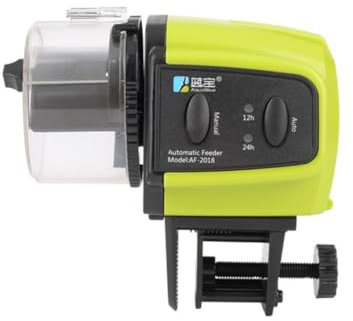 DOITOOL Automatischer Fischfutterspender Für Aquarien Tanks Elektrischer Fischfutterspender Timer-Spender Einfach Zu Bedienen