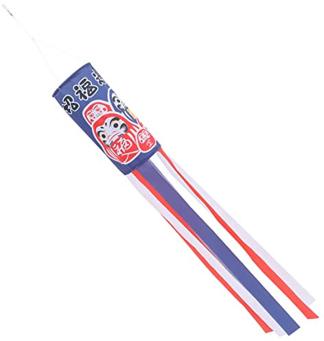 Happyyami Gartenbedarf Japanische Windpfeifenflagge Polyester-Windsack Outdoor-Dekor Ornament Flaggen Festivaldekorationen Windsack für Festival Japanischer Stil Banner Haartrockner