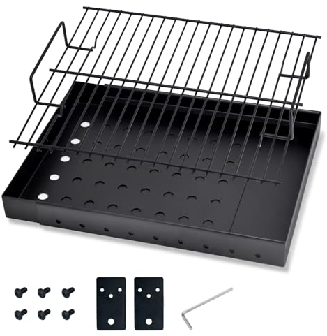 Hiorucet 15-28 Inches Charcoal Tray for PS9900 47183T-21, Smoke Hollow Charcoal Basket for 6500 6800 8500 47183T HC4518L PS9500 SH5000 SH7000 SH19030119 SH19030219 SH9916 Smoke Hollow Grill Parts