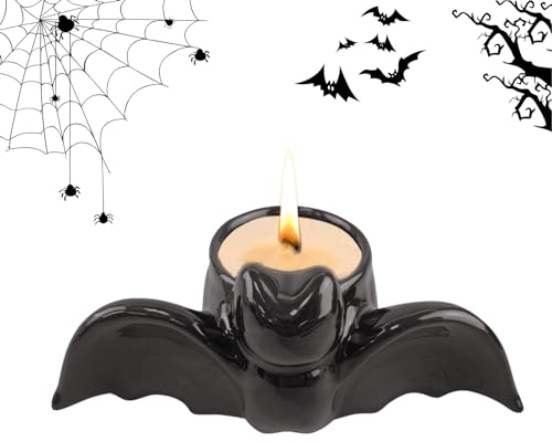 Schläger Kerzenhalter, Halloween Deko Geister Deko Halloween Dekoration Teelichthalter, Spinne Candle Holder, Wohnzimmer Schlafzimmer Deko Tischdeko, Geheimkammer Horror Deko (Schläger)