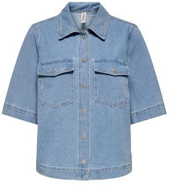 ONLY damjeansskjorta ONLBELLE jeansskjorta | Denim skjorta