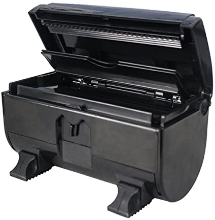 PLAFOPE Black Abs Tin Foil Cutter with Storage Box for Hairdressing Supplies, Automatic Cutting Feature, Convenient to Use, for Barbershop and Salon Accessories Storage