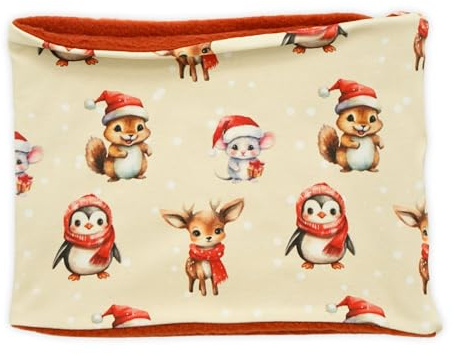 Kleine Könige Loop Schal Kinder Mädchen bis 10 Jahre | Viele Muster, Innen Fleece Kuschel, Made in Germany
