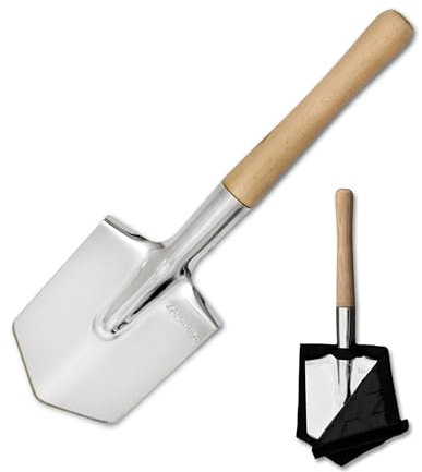 Camping Shovel - 20.8 Lightweight with Stainless Steel - Multifunctional Mini Shovel with Case - Compact and Durable Survival Tool for Outdoor Adventures - Military Style (Spetsnaz MPL)